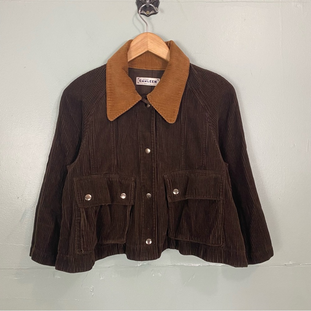 Carleen Laurel Corduroy Swing Jacket Brown XS